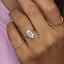 0.75 TCW Pear,Marquise and Round Moissanite Flower Engagement Ring