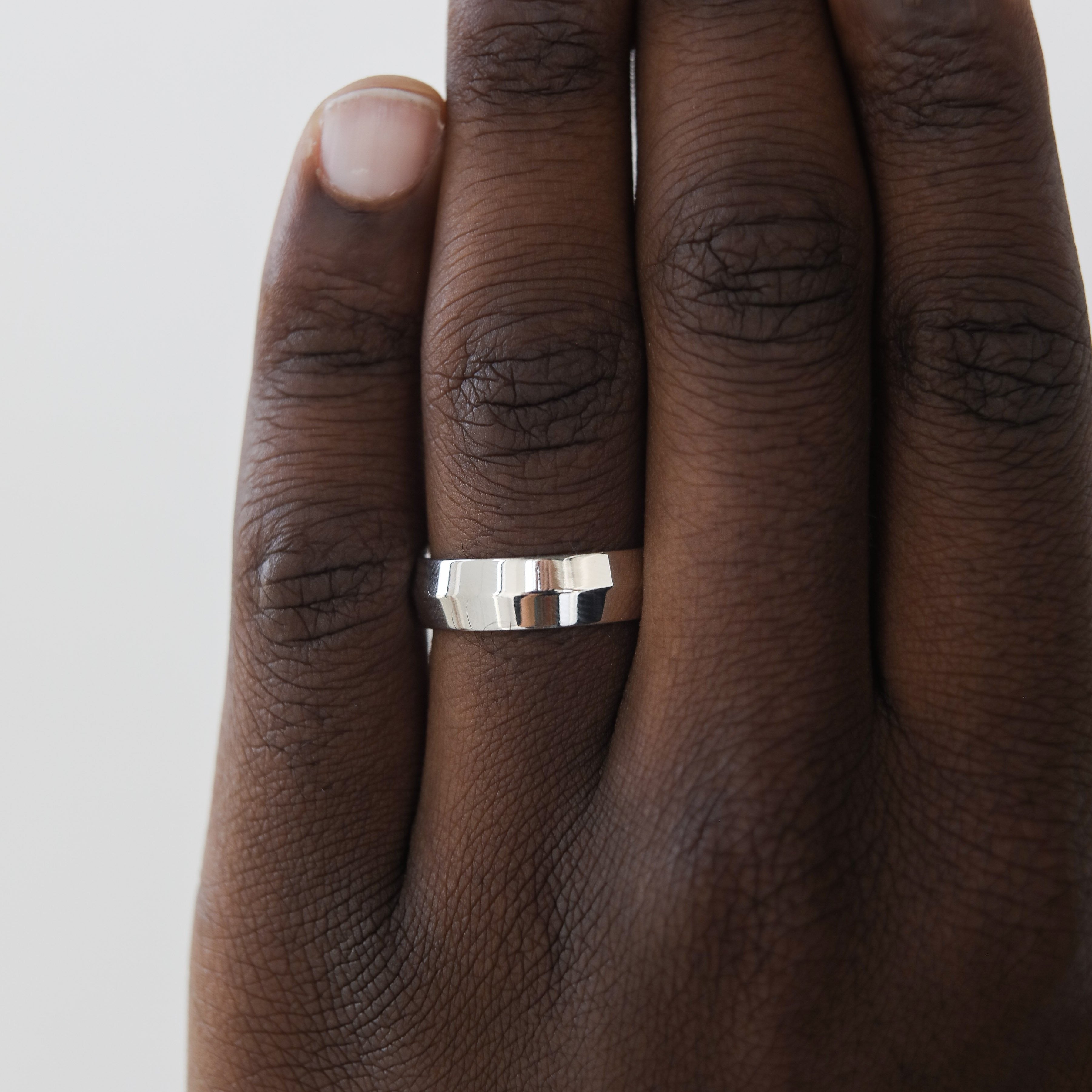 Polished Finish Yellow Gold Regular Men's Wedding Band - crownmoissanite