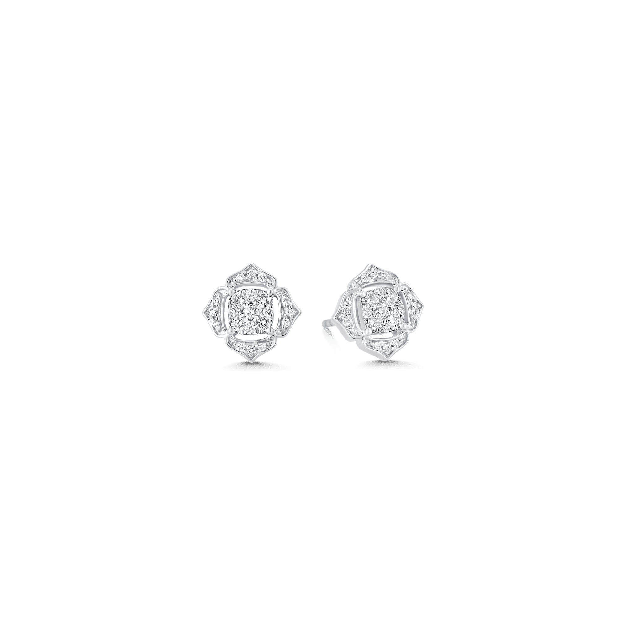 0.35 TCW Round Moissanite Diamond Stud Earrings - crownmoissanite