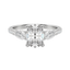 2.10 CT Oval Shaped Moissanite Three Stones Engagement Ring - crownmoissanite