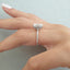 1.60 CT Emerald Pave Setting Moissanite Engagement Ring - crownmoissanite