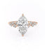 1.58 CT Marquise Cut Solitaire Hidden Halo Setting Moissanite Engagement Ring - crownmoissanite