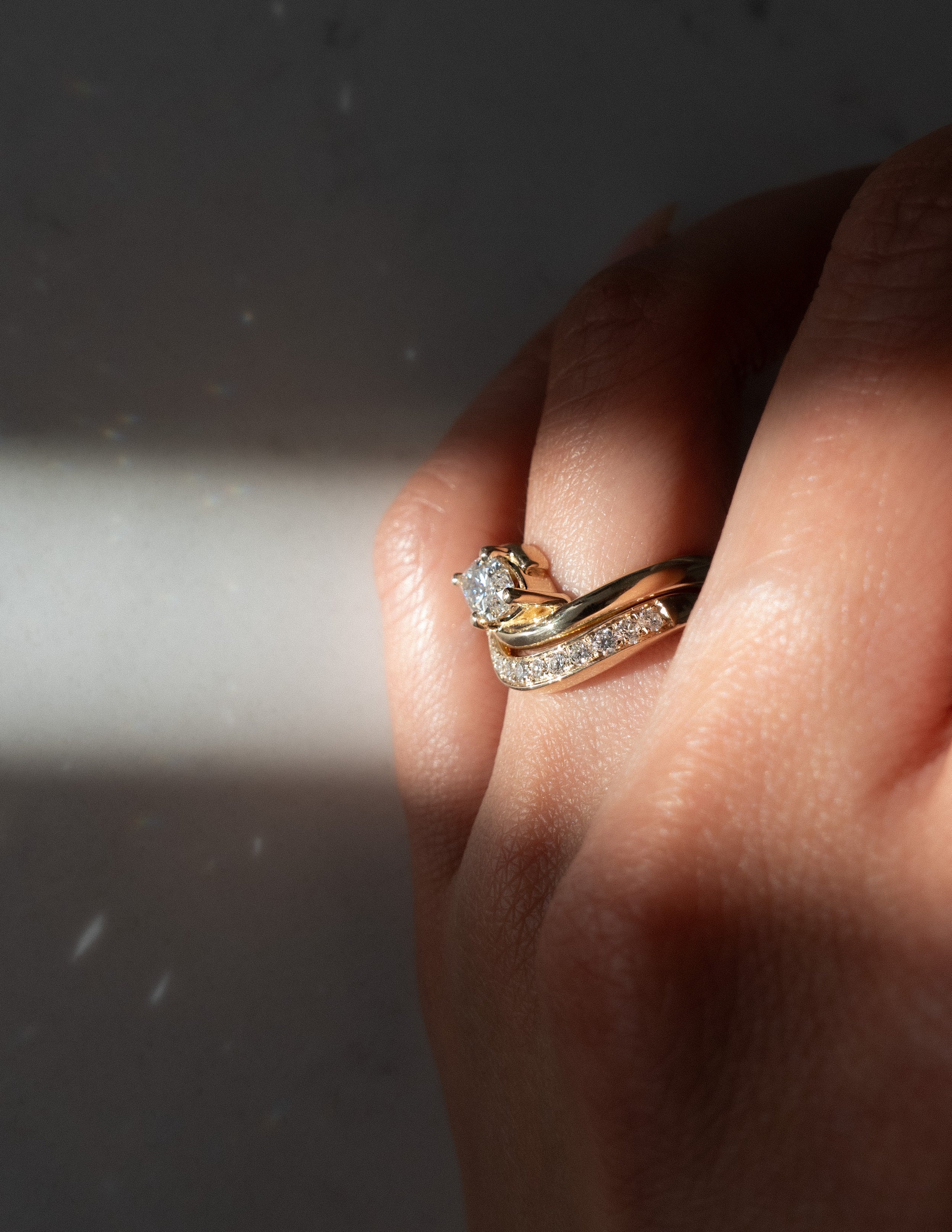 1.0 CT - 2.0 CT Marquise Solitaire Setting Diamond Bridal Set