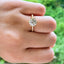 1.85 CT Round Cut Solitaire Pave Moissanite Engagement Ring - crownmoissanite