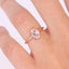 1.33 CT Oval Cut Solitaire Moissanite Engagement Ring - crownmoissanite