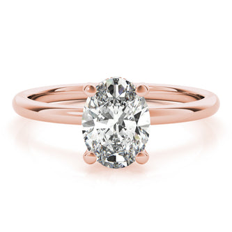 2.0 - 3.0 CT Oval Cut Moissanite Solitaire Engagement Ring