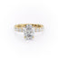 2.10 CT Oval Shaped Moissanite Solitaire Engagement Ring - crownmoissanite