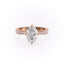 2.10 Oval Solitaire Channel Pave Setting Moissanite Engagement Ring - crownmoissanite