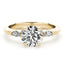 1.5 - 3.5 CT Round Moissanite Cluster Style Engagement Ring