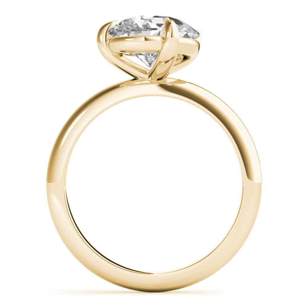 2.0 - 4.0 CT Pear Moissanite Solitaire Engagement Ring