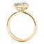 2.0 - 4.0 CT Pear Moissanite Solitaire Engagement Ring