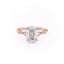 1.91 CT Oval Cut Solitaire Milgrain Pave Set Moissanite Engagement Ring - crownmoissanite
