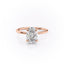 2.10 CT Oval Cut Solitaire Style Moissanite Engagement Ring - crownmoissanite