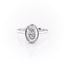 2.10 CT Oval Shaped Moissanite Bezel Hidden Halo Engagement Ring - crownmoissanite