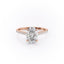 2.72 CT Oval Cut Pave Setting Moissanite Engagement Ring - crownmoissanite