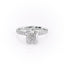 2.15 CT Cushion Cut Pave Moissanite Engagement Ring - crownmoissanite