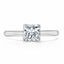 1.0 CT Cushion Cut Moissanite Solitaire Engagement Ring - crownmoissanite