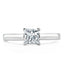 1.0 CT Princess Cut Solitaire Moissanite Engagement Ring - crownmoissanite
