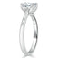 1.0 CT Cushion Shaped Moissanite Solitaire Engagement Ring - crownmoissanite