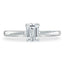0.75 CT Emerald Shaped Moissanite Solitaire Engagement Ring - crownmoissanite