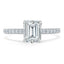 1.50 CT Emerald Shapes Moissanite Solitaire Engagement Ring - crownmoissanite