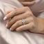 2.0 CT Pear Cut Solitaire Pave Setting Moissanite Engagement Ring - crownmoissanite