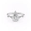 2.0 CT Pear Cut Solitaire Moissanite Engagement Ring. - crownmoissanite