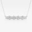1.50 TCW Round Moissanite Diamond Bar Setting Necklace - crownmoissanite