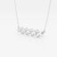 1.50 TCW Round Moissanite Diamond Bar Setting Necklace - crownmoissanite