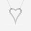 0.25 TCW Round Moissanite Diamond Heart Pandant Necklace - crownmoissanite