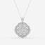 1.02 TCW Round Moissanite Diamond Cross Necklace - crownmoissanite