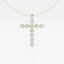 2.0 TCW Round Moissanite Diamond Cross Necklace - crownmoissanite