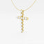 2.0 TCW Round Moissanite Diamond Cross Necklace - crownmoissanite