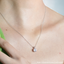 0.50 CT Round Moissanite Diamond Solitaire Necklace - crownmoissanite