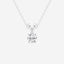 0.50 CT Round Moissanite Diamond Solitaire Necklace - crownmoissanite