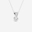 0.50 CT Round Moissanite Diamond Solitaire Necklace - crownmoissanite