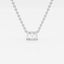 0.50 CT Radiant Moissanite Diamond Solitaire Necklace - crownmoissanite
