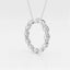 1.01 TCW Maquise Moissanite Diamond Circle Pendent Necklace - crownmoissanite