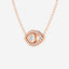 0.35 TCW Round Moissanite Diamond Evil Eye Necklace - crownmoissanite