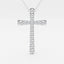1.03 TCW Round Moissanite Diamond Cross Necklace - crownmoissanite