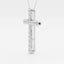 1.03 TCW Round Moissanite Diamond Cross Necklace - crownmoissanite