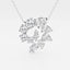 3.6 TCW Round, Marquise & Pear Moissanite Diamond Swirl Necklace - crownmoissanite