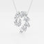 3.6 TCW Round, Marquise & Pear Moissanite Diamond Swirl Necklace - crownmoissanite