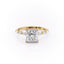 2.08 CT Princess Shaped Moissanite Solitaire Engagement Ring - crownmoissanite