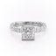 2.08 CT Princess Shaped Moissanite Solitaire Engagement Ring - crownmoissanite
