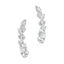 0.63 TCW Pear, Marquise & Round Moissanite Diamond Ear Crawlers Earrings - crownmoissanite