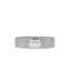 Classic Single Stone Satin-Finish Men's Band - crownmoissanite