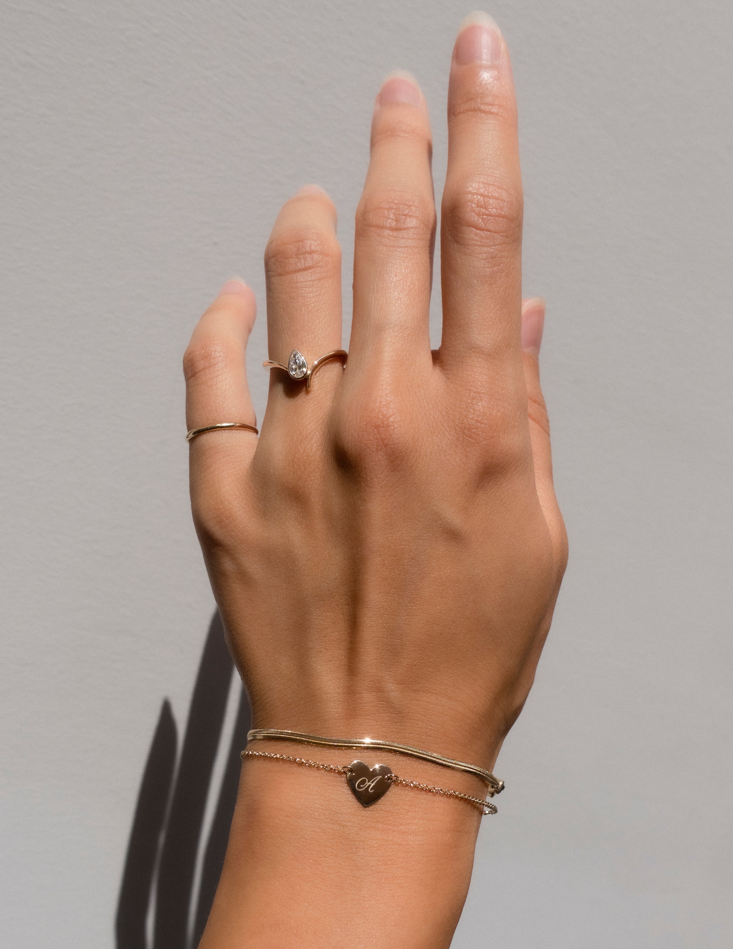 0.50 -1.50 CT Pear Cut Moissanite Solitaire Engagement Ring