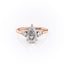 2.0 CT Pear Cut Three Stone Moissanite Engagement Ring - crownmoissanite