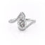 2.0 CT Pear Shaped Moissanite Bypass Engagement Ring - crownmoissanite